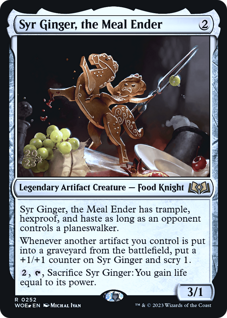 Image of Syr Ginger, the Meal Ender [Wilds of Eldraine Prerelease Promos]