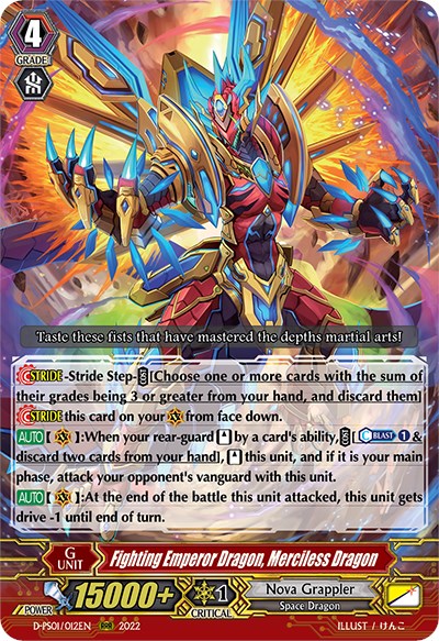 Image of Fighting Emperor Dragon, Merciless Dragon (D-PS01/012EN) [P Clan Collection 2022]