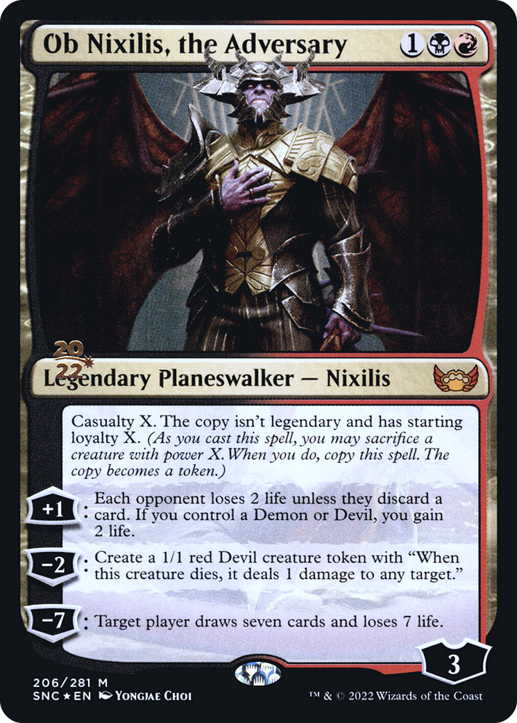 Image of Ob Nixilis, the Adversary [Streets of New Capenna Prerelease Promos]