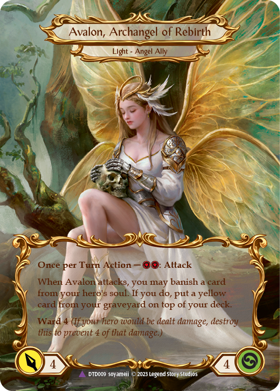 Image of Figment of Rebirth // Avalon, Archangel of Rebirth (Marvel) [DTD009] (Dusk Till Dawn)  Cold Foil