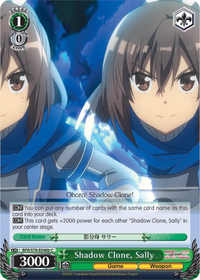 Image of Shadow Clone, Sally (BFR/S78-E046b C) [BOFURI: I Don't Want to Get Hurt, so I'll Max Out My Defense]