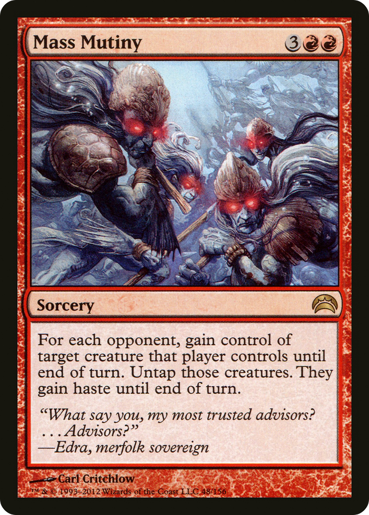 Image of Mass Mutiny (PC2-048) - Planechase 2012 Foil