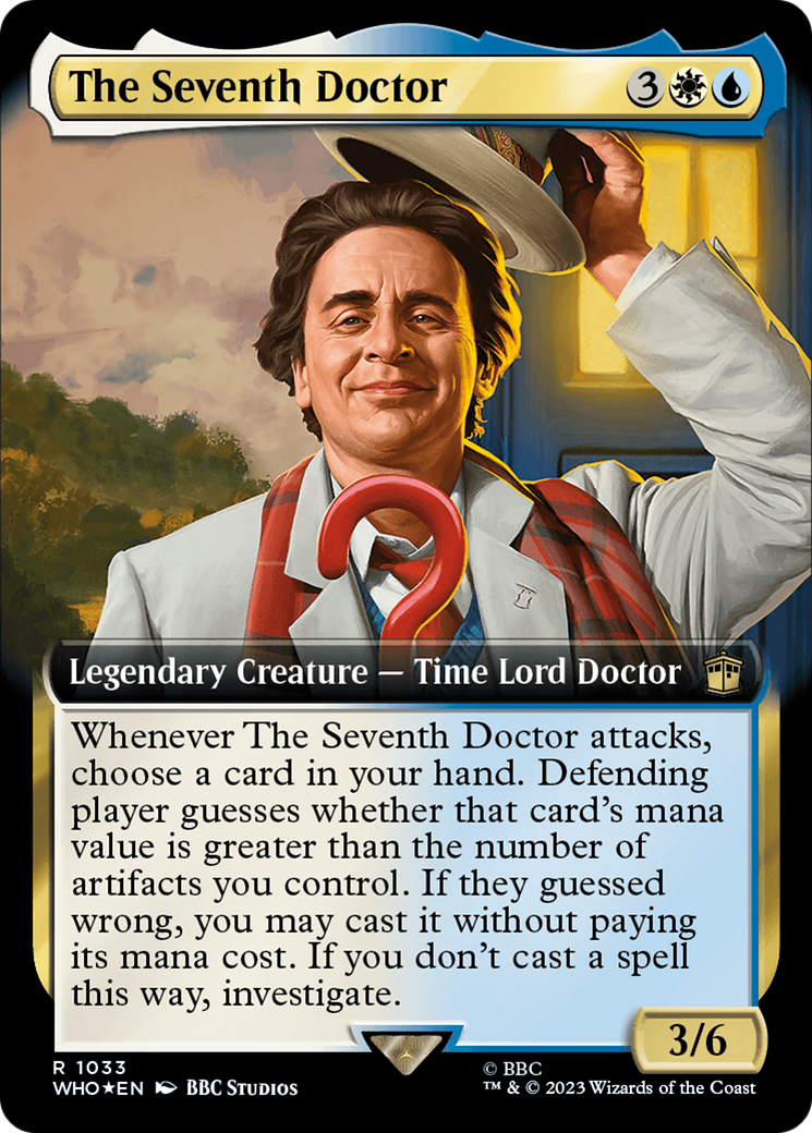 Image of The Seventh Doctor (Extended Art) (Surge Foil) [Doctor Who]