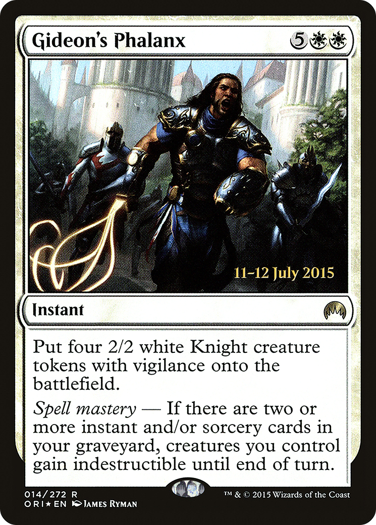 Image of Gideon's Phalanx [Magic Origins Prerelease Promos]