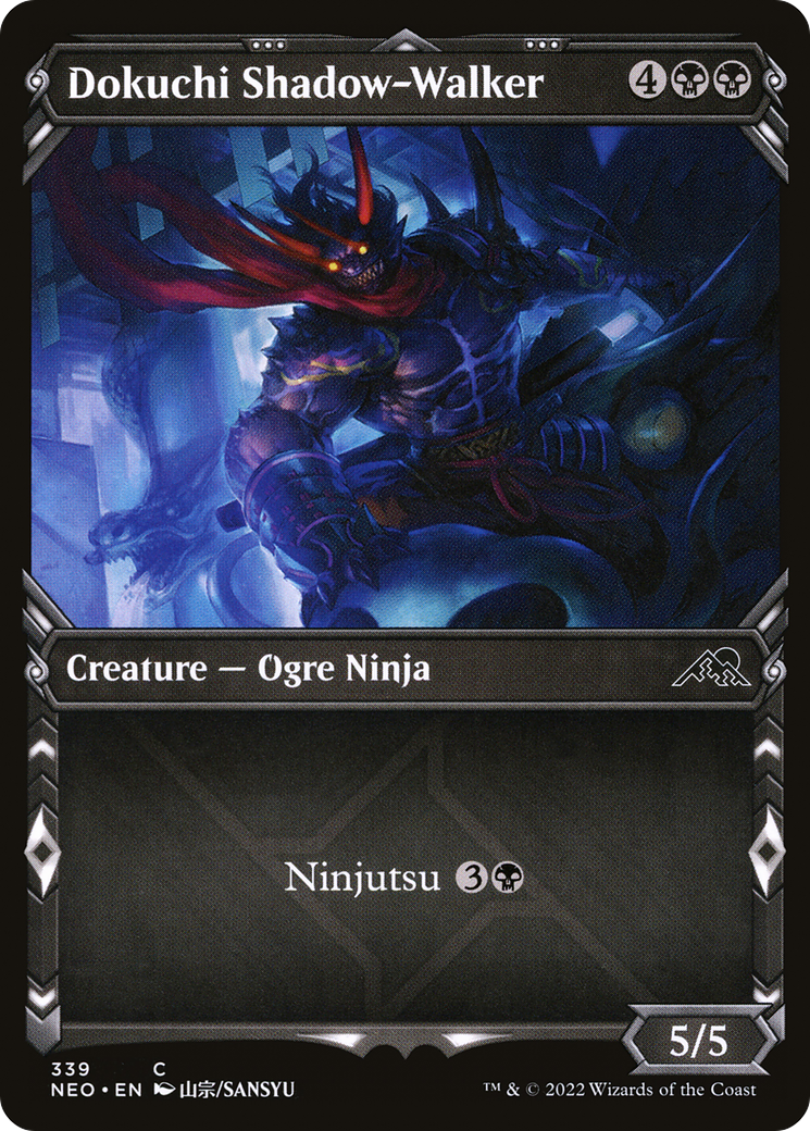 Image of Dokuchi Shadow-Walker (Showcase Ninja) [Kamigawa: Neon Dynasty]