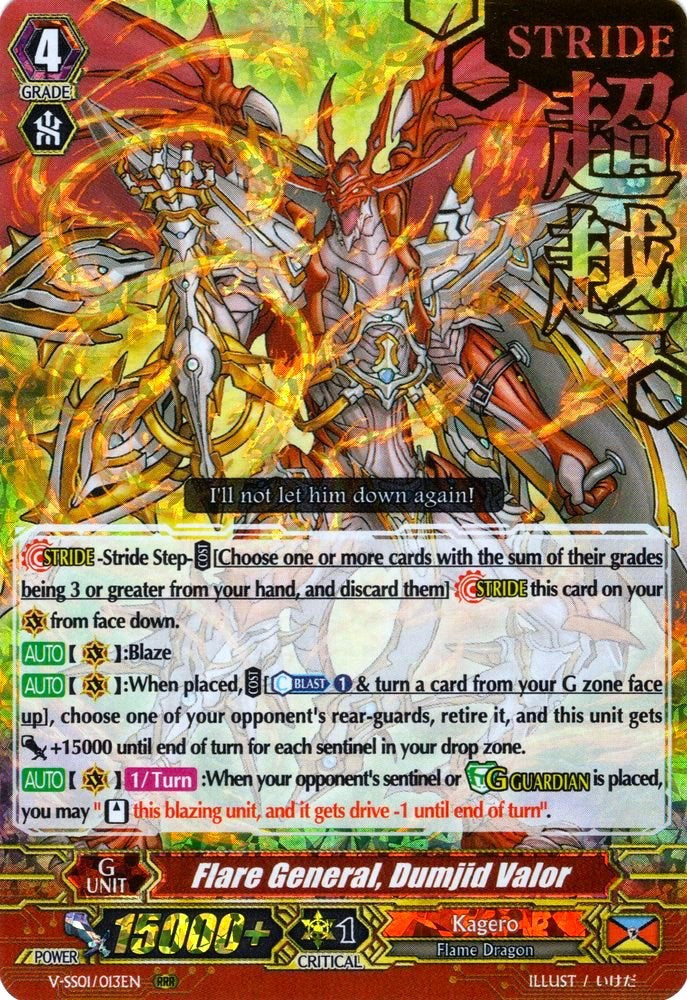 Image of Flare General, Dumjid Valor (Hot Stamped) (V-SS01/013EN) [Premium Collection 2019]