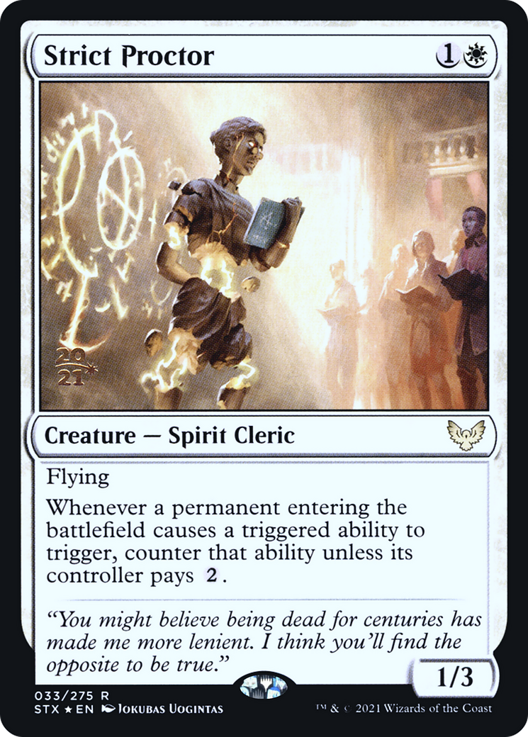 Image of Strict Proctor [Strixhaven: School of Mages Prerelease Promos]