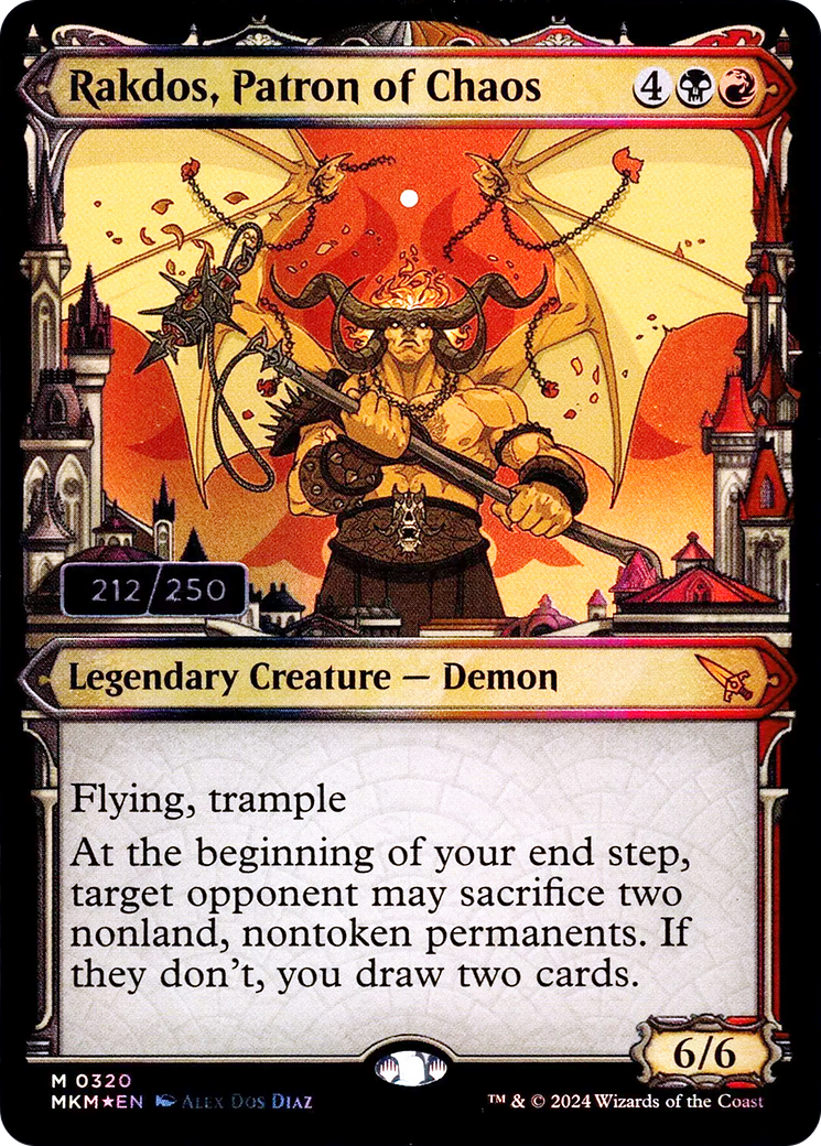 Image of Rakdos, Patron of Chaos (Serialized) [Murders at Karlov Manor]