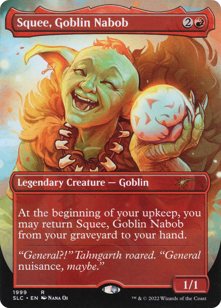 Image of Squee, Goblin Nabob (Borderless) [Secret Lair Countdown Kit]