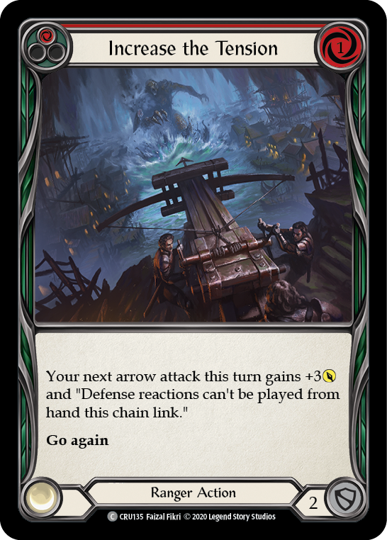 Image of Increase the Tension (Red) [CRU135] (Crucible of War)  1st Edition Normal