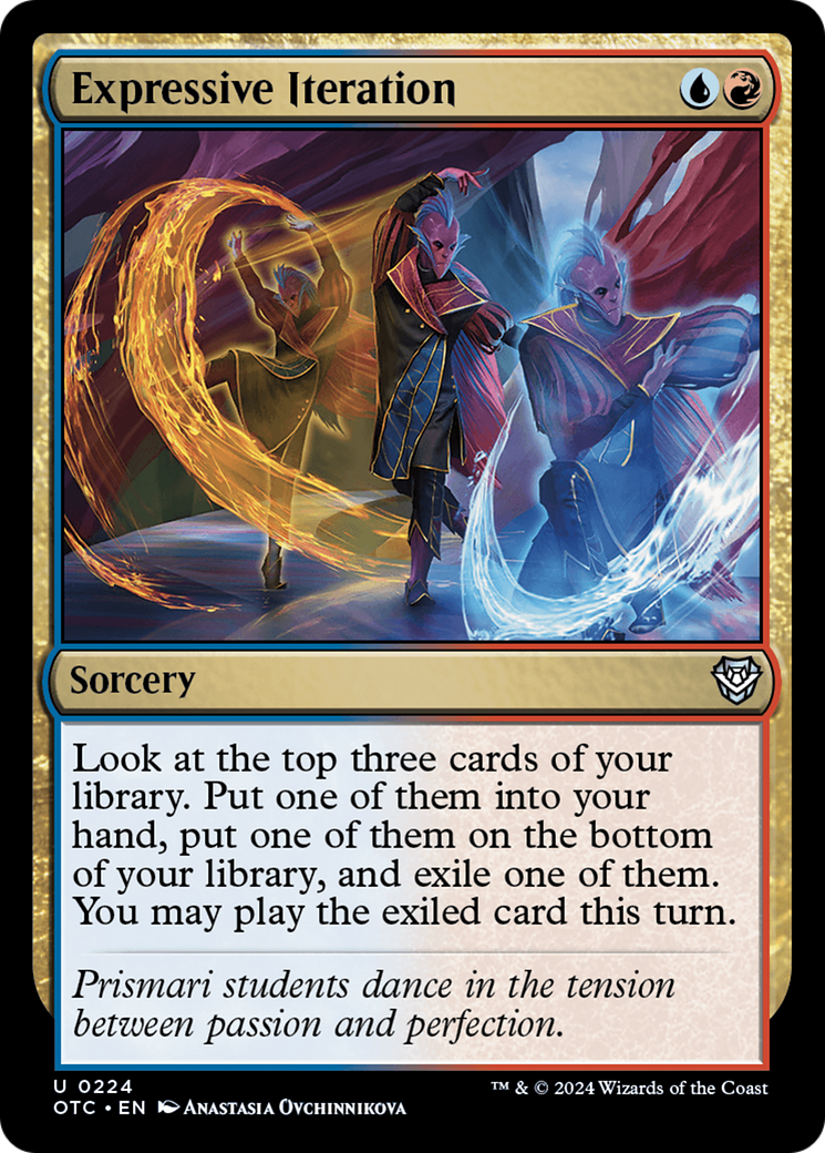 Image of Expressive Iteration [Outlaws of Thunder Junction Commander]