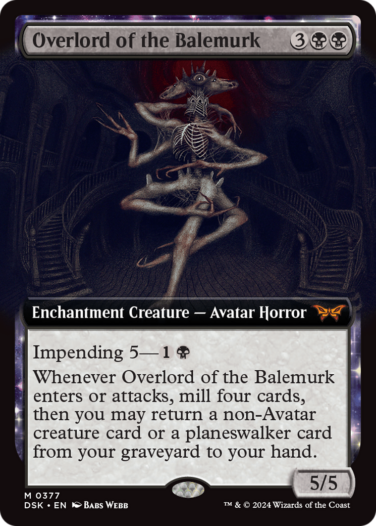Image of Overlord of the Balemurk (Extended Art) [Duskmourn: House of Horror]