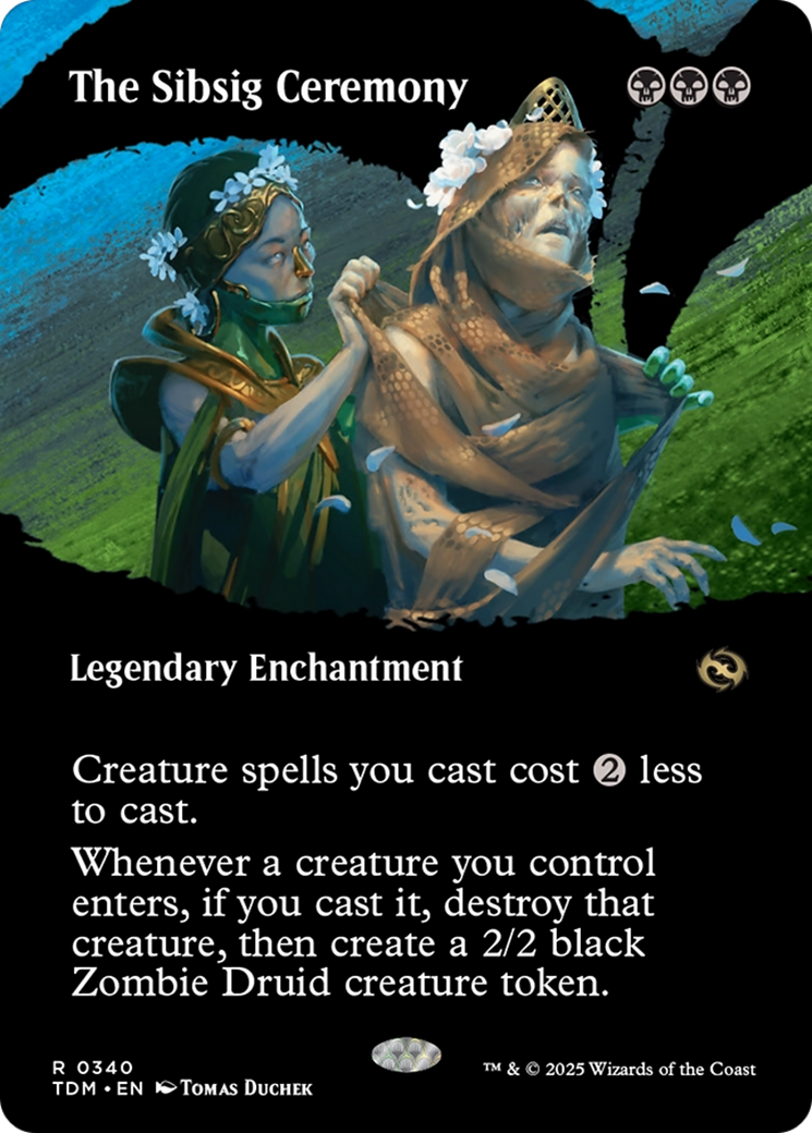 Image of The Sibsig Ceremony (Borderless) [Tarkir: Dragonstorm]