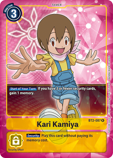 Image of Kari Kamiya [BT2-087] (Buy-A-Box Promo) [Release Special Booster Ver.1.0 Promos]