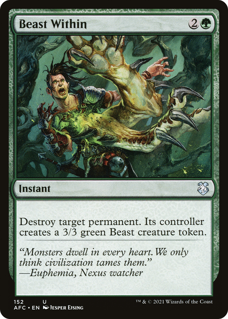 Image of Beast Within [Dungeons & Dragons: Adventures in the Forgotten Realms Commander]