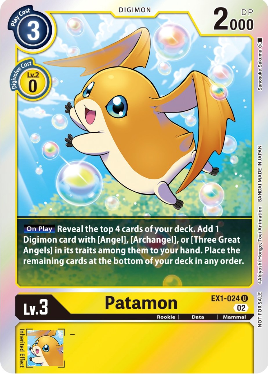 Image of Patamon [EX1-024] (Official Tournament Pack Vol.8) [Classic Collection Promos]