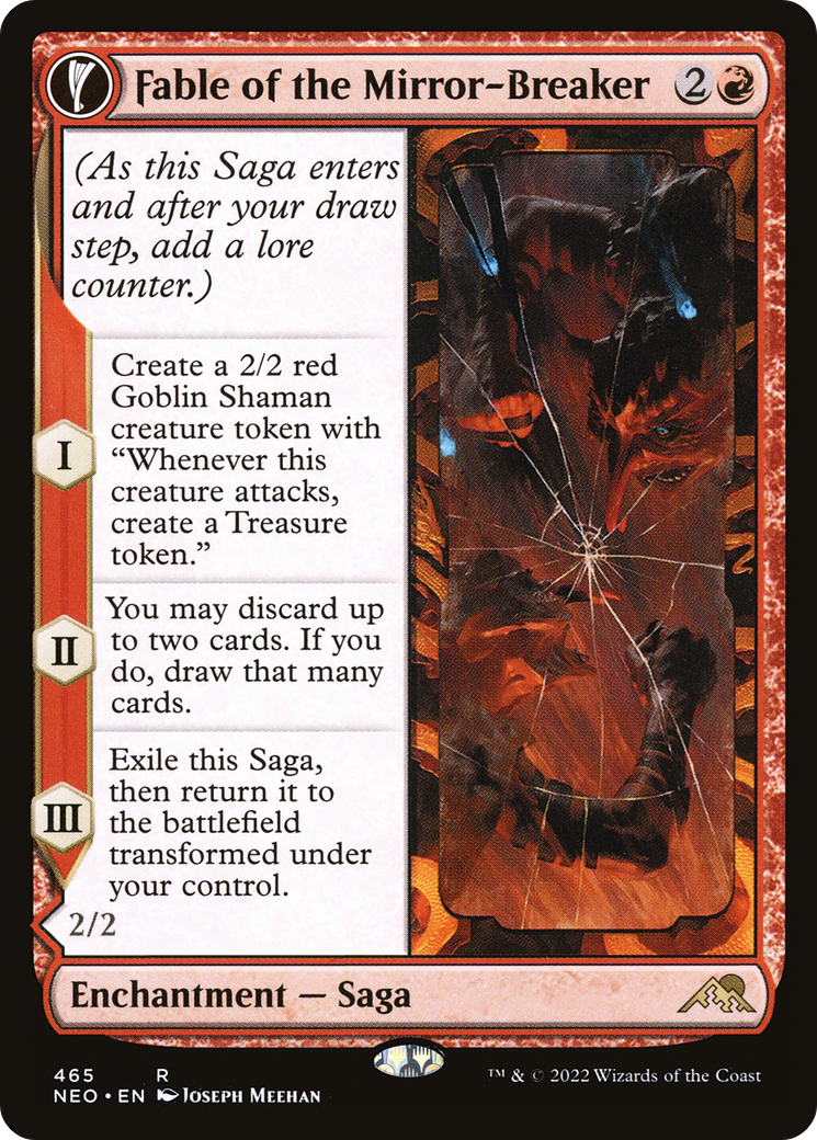 Image of Fable of the Mirror-Breaker // Reflection of Kiki-Jiki (Extended Art) [Kamigawa: Neon Dynasty]