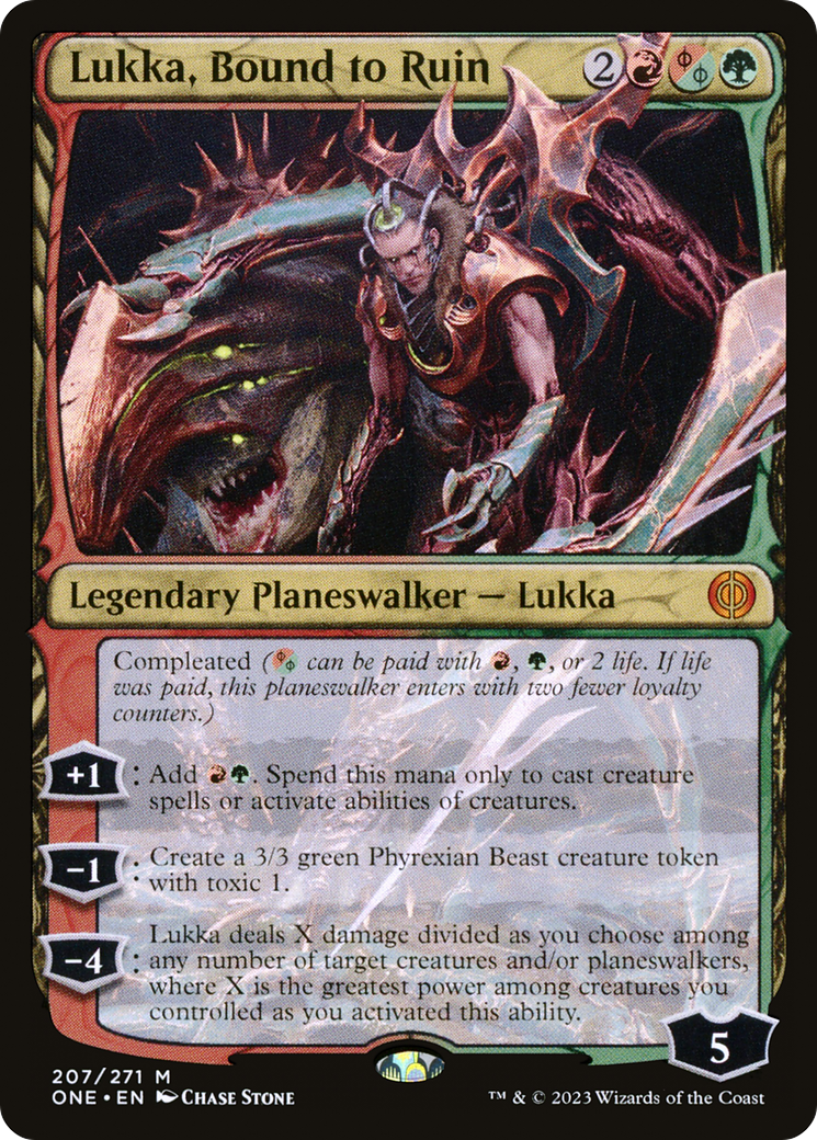 Image of Lukka, Bound to Ruin [Phyrexia: All Will Be One]