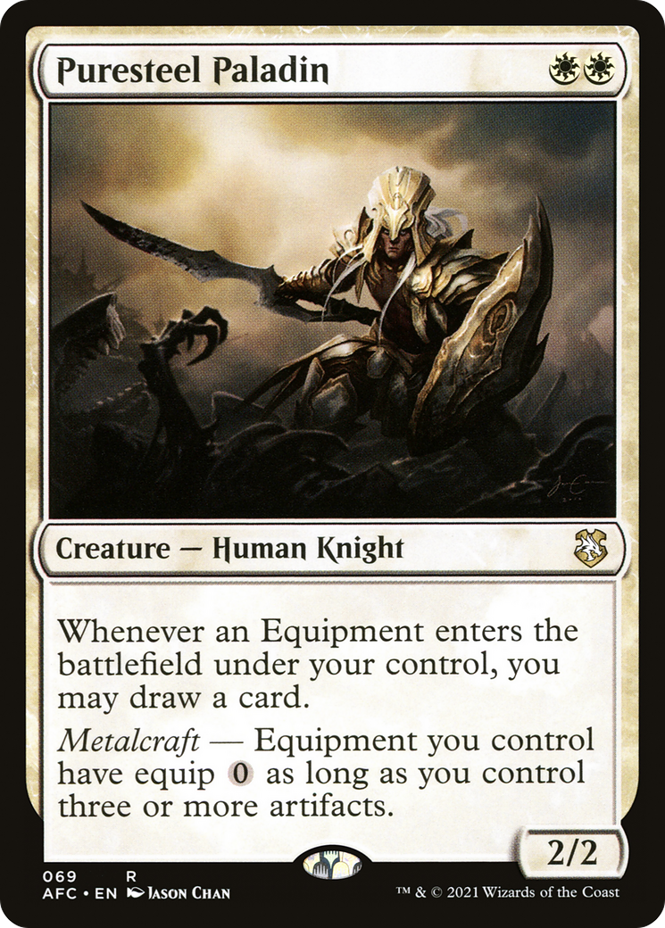 Image of Puresteel Paladin [Dungeons & Dragons: Adventures in the Forgotten Realms Commander]