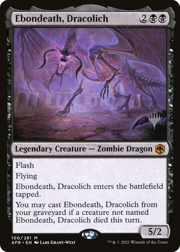 Image of Ebondeath, Dracolich (Promo Pack) [Dungeons & Dragons: Adventures in the Forgotten Realms Promos]