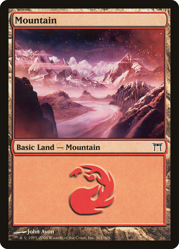 Image of Mountain (301) [Champions of Kamigawa]
