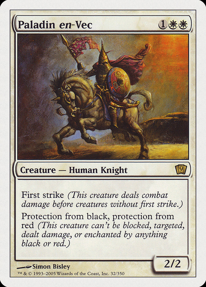 Image of Paladin en-Vec (9th Edition) [Oversize Cards]