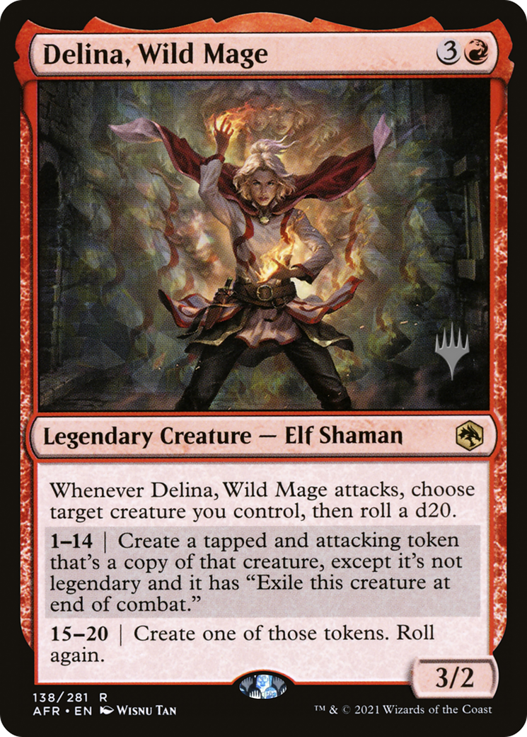 Image of Delina, Wild Mage (Promo Pack) [Dungeons & Dragons: Adventures in the Forgotten Realms Promos]