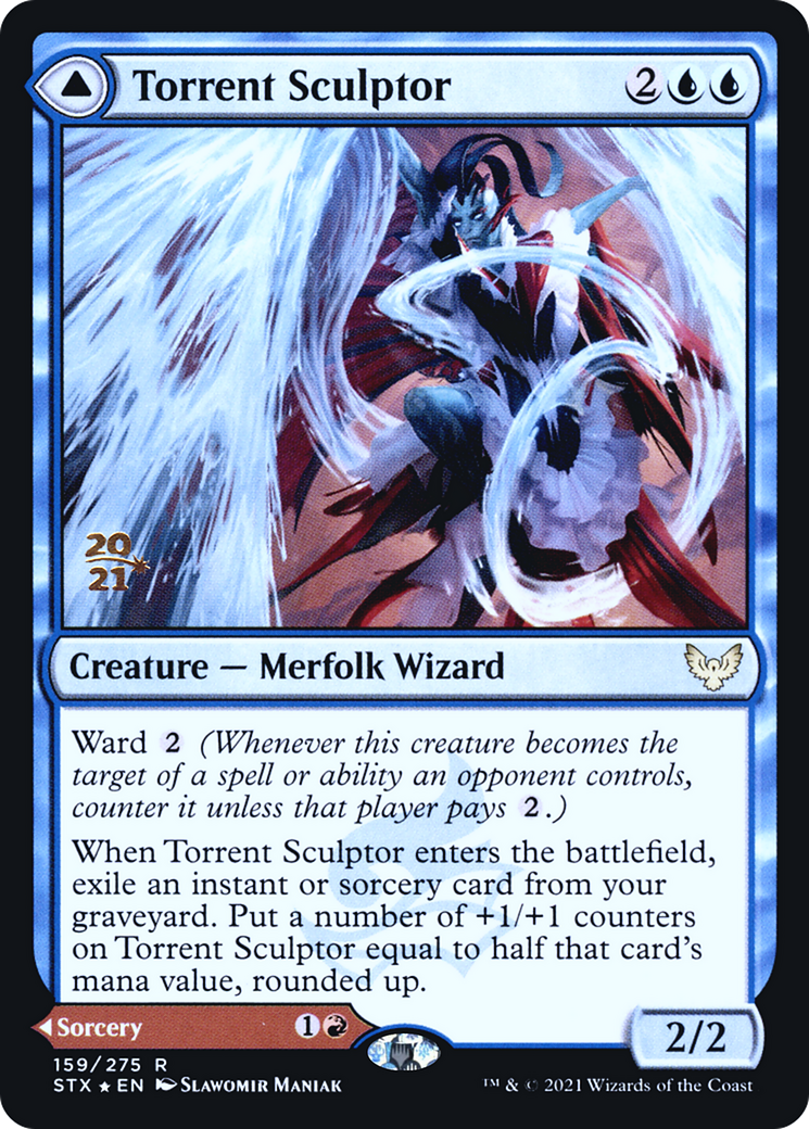 Image of Torrent Sculptor // Flamethrower Sonata [Strixhaven: School of Mages Prerelease Promos]