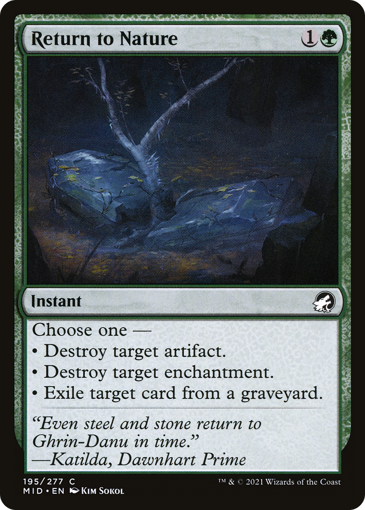 Image of Return to Nature [Innistrad: Midnight Hunt]