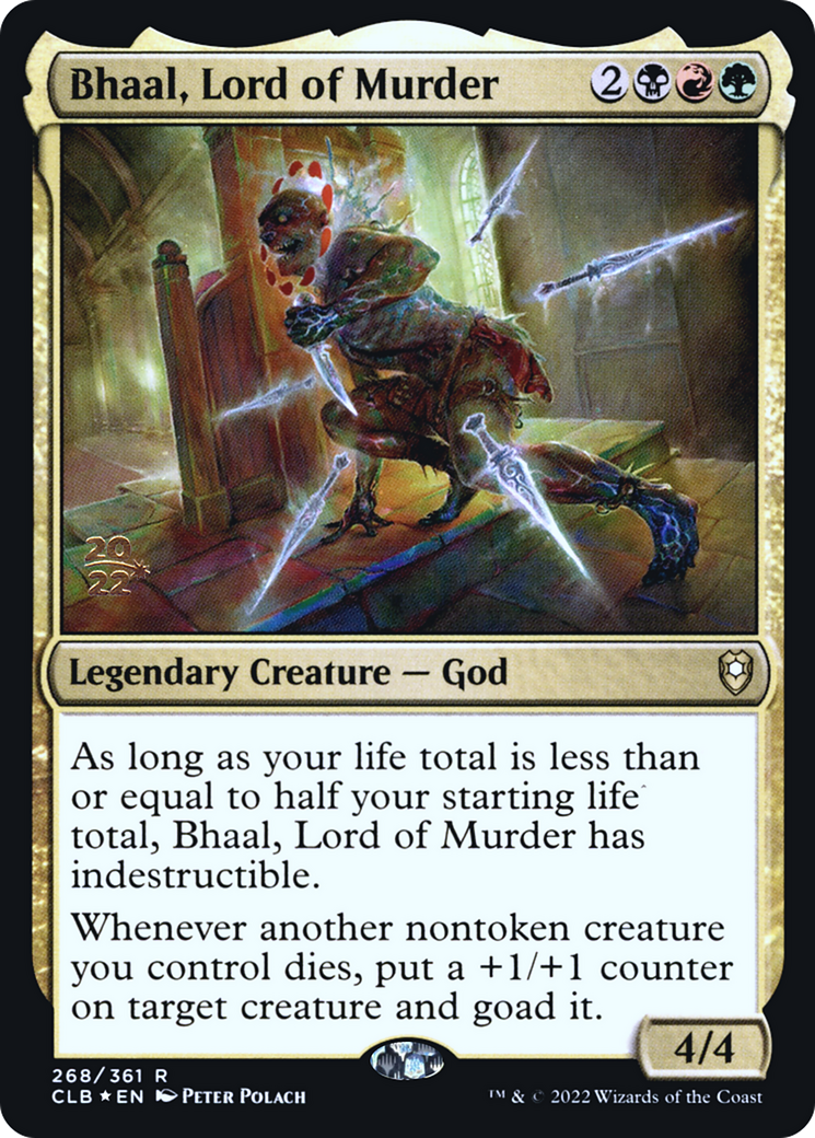 Image of Bhaal, Lord of Murder [Commander Legends: Battle for Baldur's Gate Prerelease Promos]