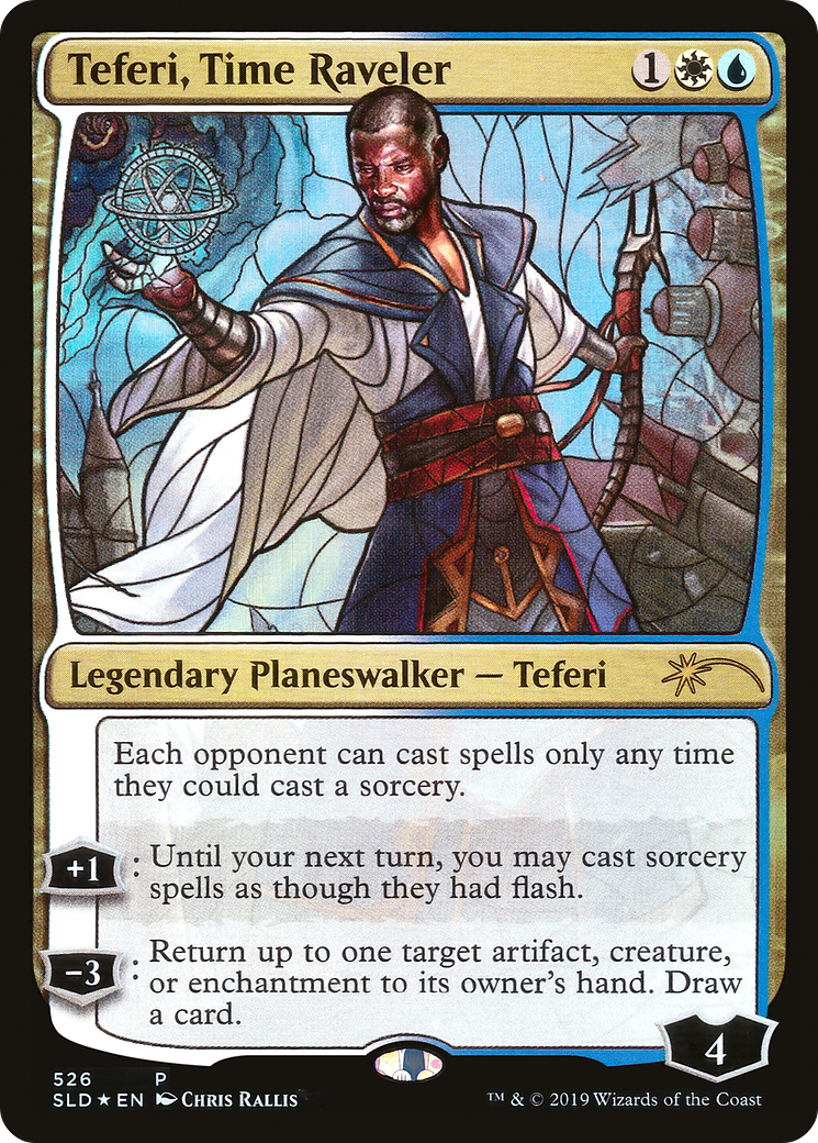 Image of Teferi, Time Raveler (Stained Glass) [Secret Lair Drop Promos]