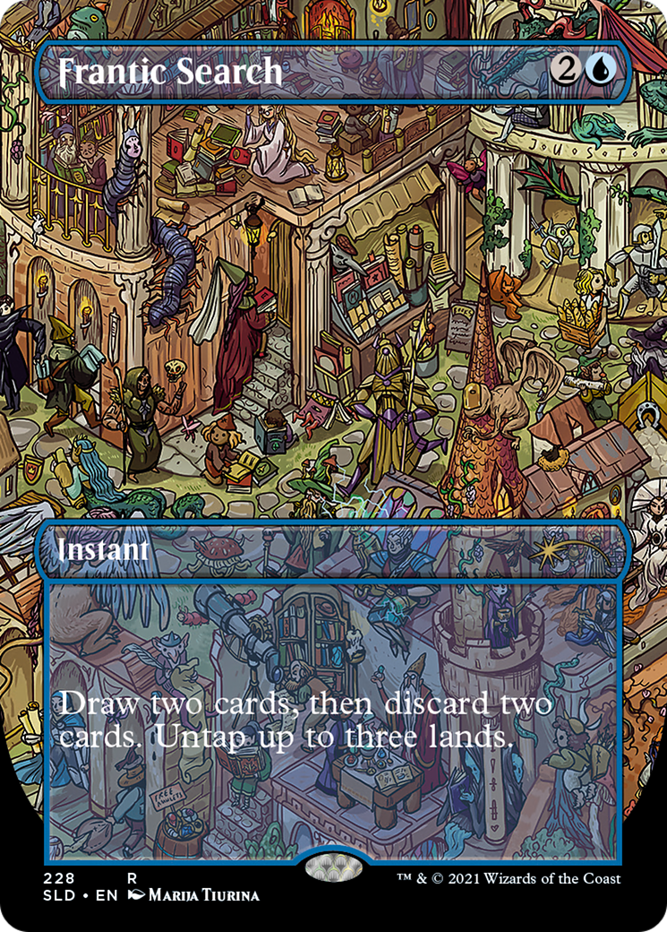 Image of Frantic Search (Borderless) [Secret Lair Drop Series]