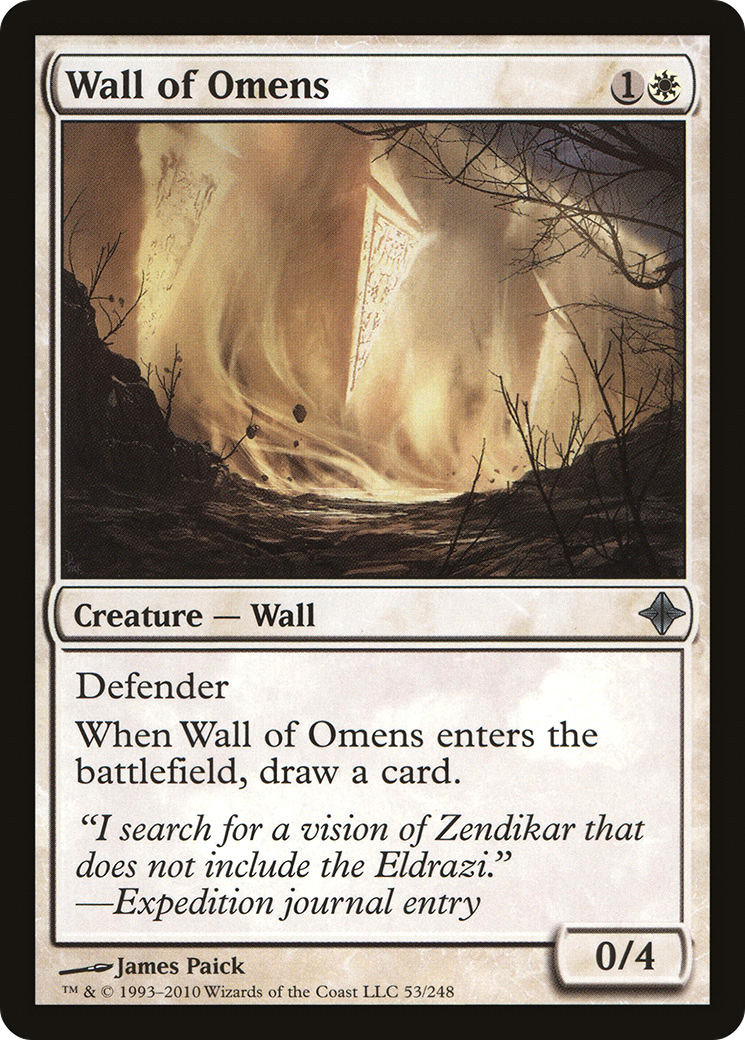 Image of Wall of Omens [Rise of the Eldrazi]