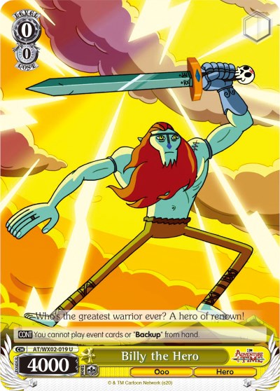 Image of Billy the Hero (AT/WX02-019 U) [Adventure Time]