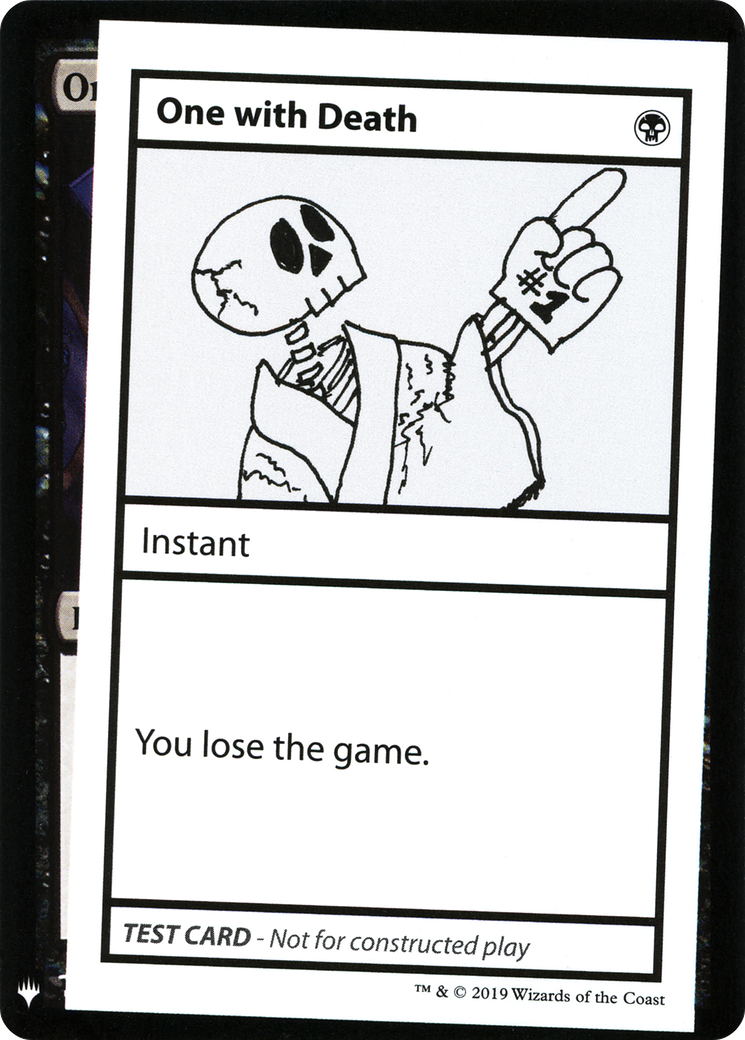 Image of One with Death [Mystery Booster Playtest Cards]
