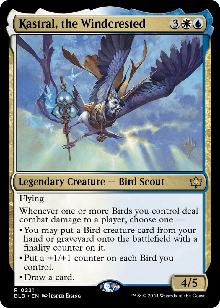 Image of Kastral, the Windcrested (Promo Pack) [Bloomburrow Promos]