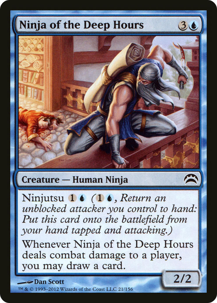 Image of Ninja of the Deep Hours (PC2-021) - Planechase 2012 Foil