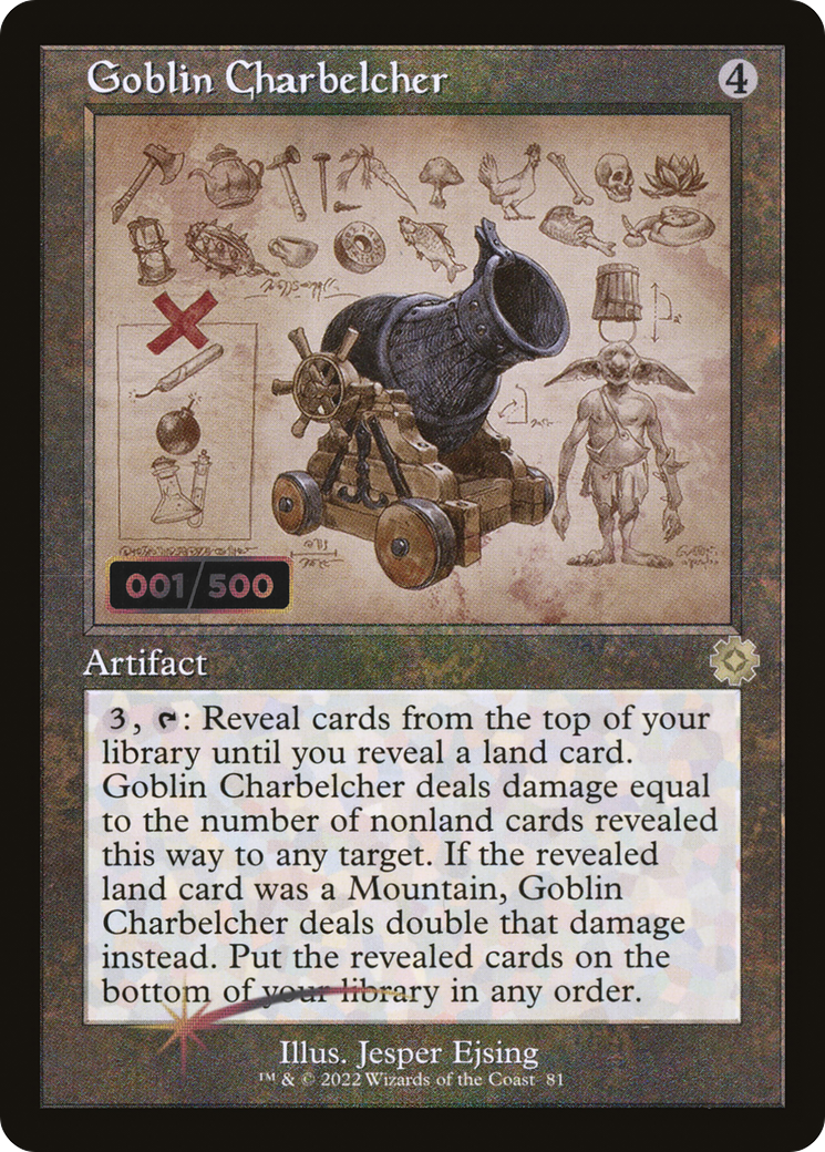 Image of Goblin Charbelcher (Retro Schematic) (Serialized) [The Brothers' War Retro Artifacts]