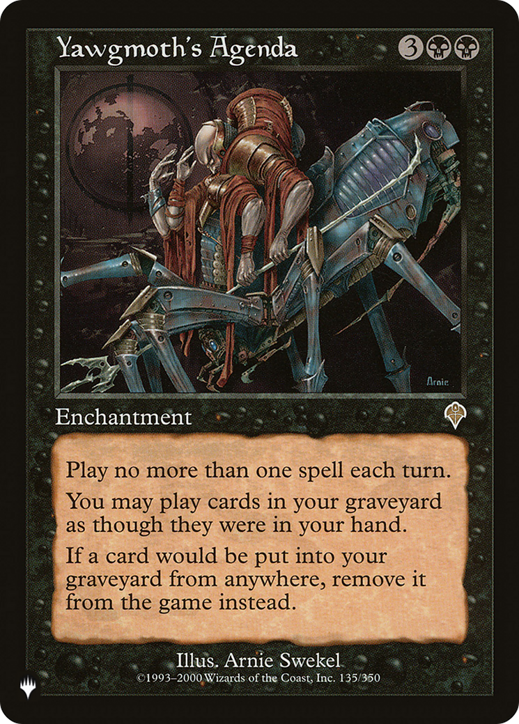 Image of Yawgmoth's Agenda [The List]
