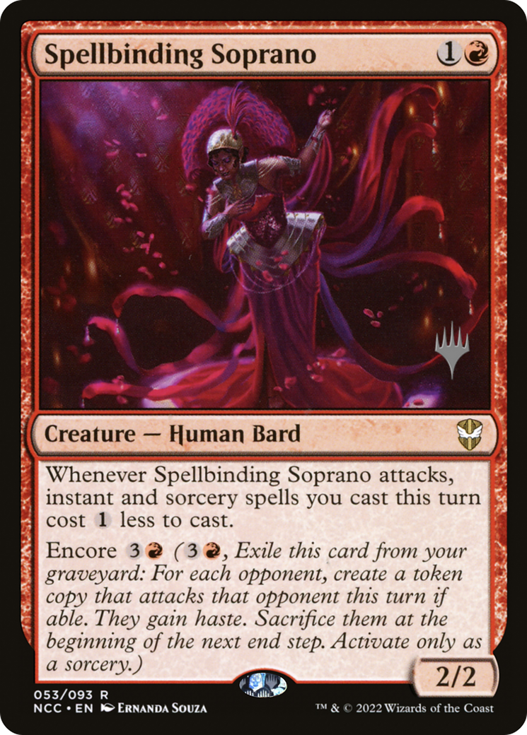 Image of Spellbinding Soprano (Promo Pack) [Streets of New Capenna Commander Promos]