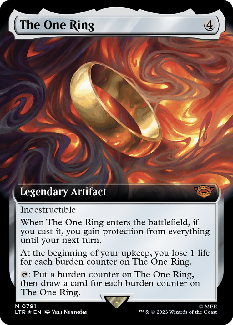 Image of The One Ring (Extended Art) (Surge Foil) [The Lord of the Rings: Tales of Middle-Earth]