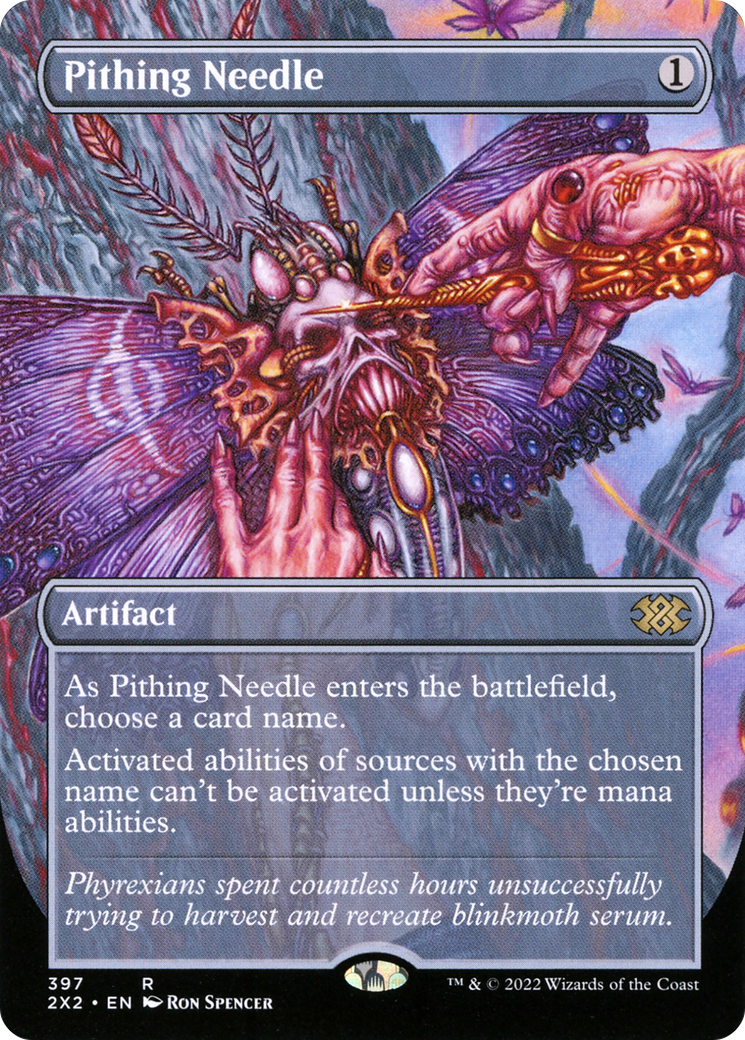 Image of Pithing Needle (Borderless Alternate Art) [Double Masters 2022]