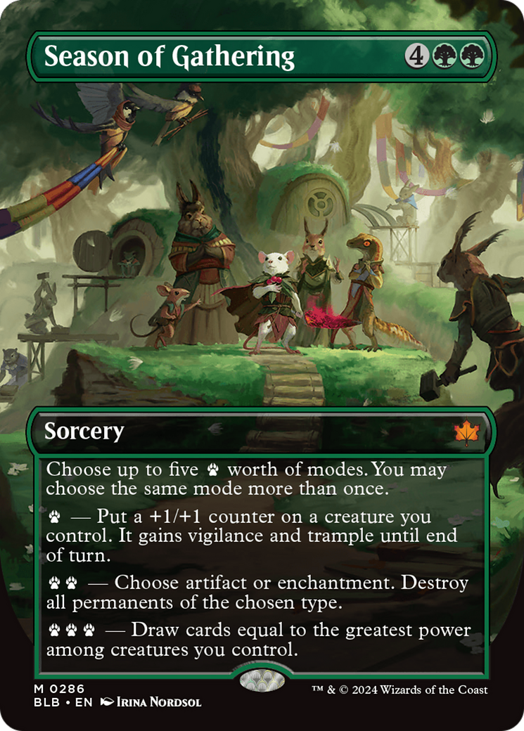 Image of Season of Gathering (Borderless) [Bloomburrow]