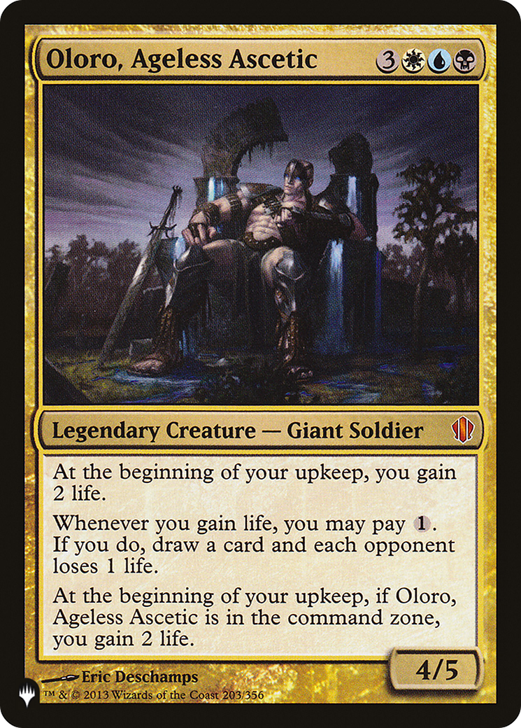 Image of Oloro, Ageless Ascetic [The List]