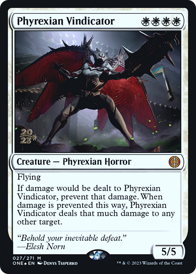 Image of Phyrexian Vindicator [Phyrexia: All Will Be One Prerelease Promos]