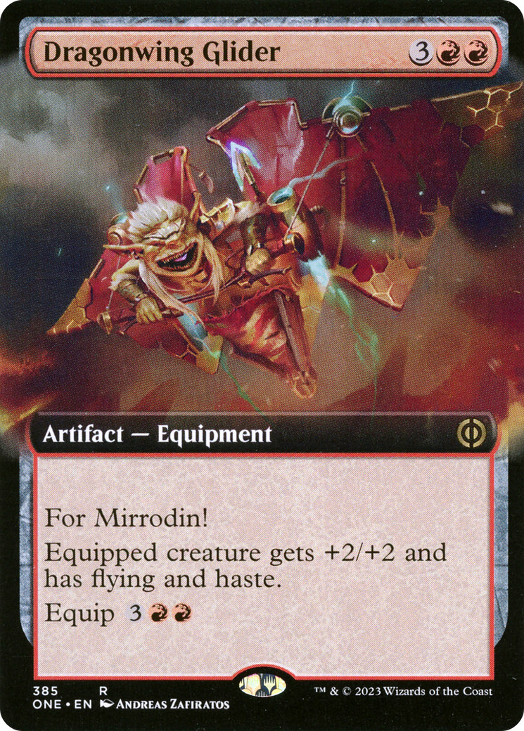 Image of Dragonwing Glider (Extended Art) [Phyrexia: All Will Be One]