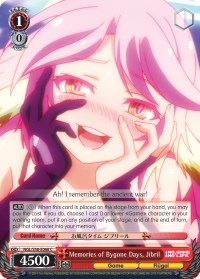 Image of Memories of Bygone Days, Jibril (NGL/S58-E068 C) [No Game No Life]