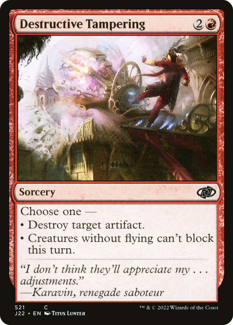 Image of Destructive Tampering [Jumpstart 2022]