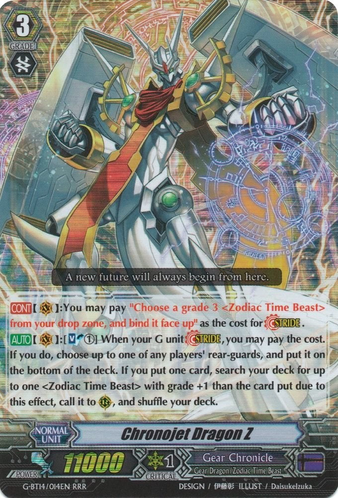 Image of Chronojet Dragon Z (G-BT14/014EN) [Divine Dragon Apocrypha]