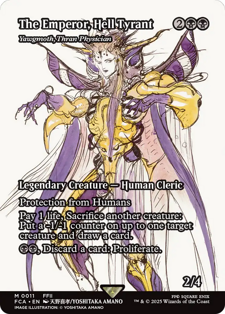 Image of The Emperor, Hell Tyrant - Yawgmoth, Thran Physician (Showcase) [FINAL FANTASY : Through the Ages]